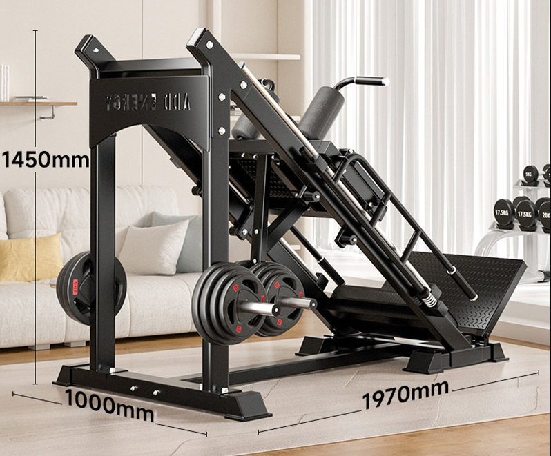 2-In-1 Hack Squat + Leg Press Machine
