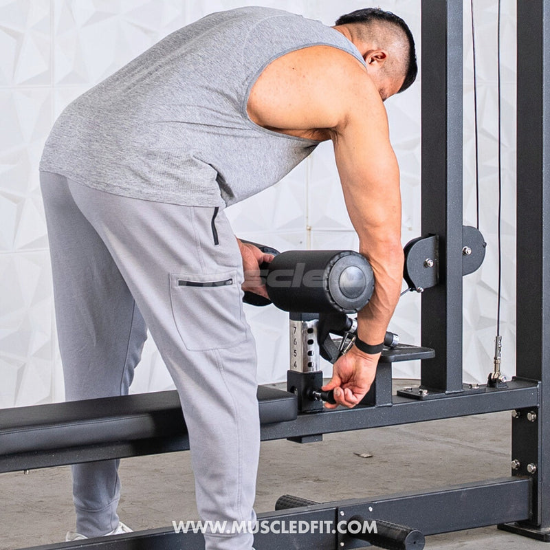 Classic V2 Selectorized Lat Pulldown / Low Row Combo by Muscle D Fitness