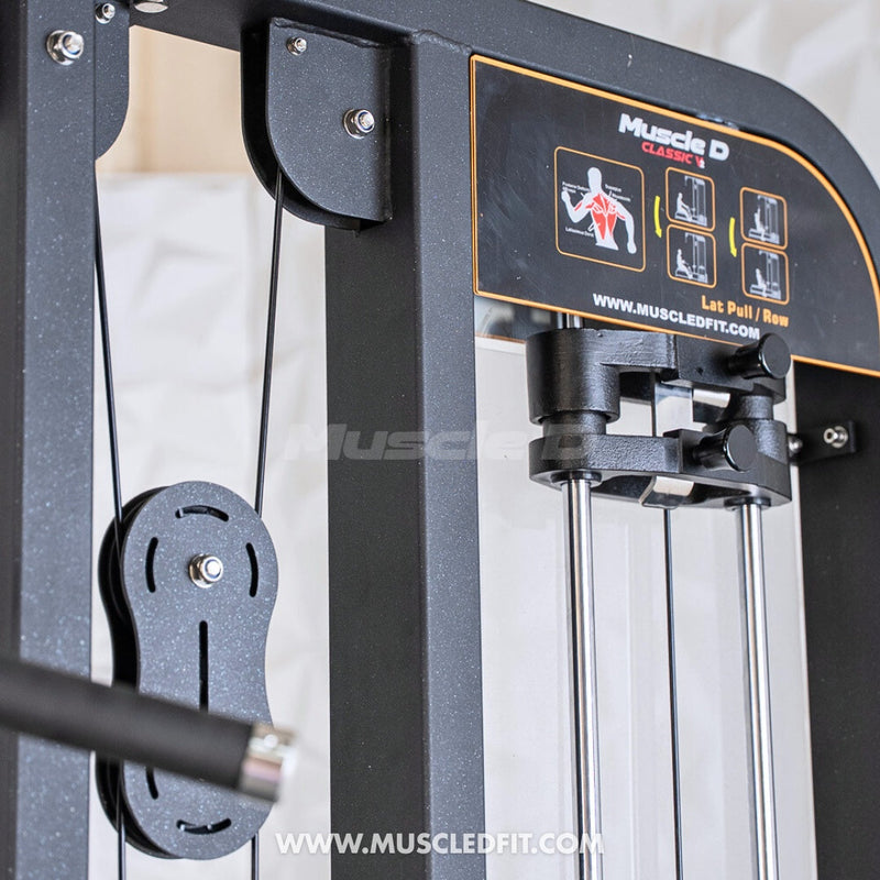 Classic V2 Selectorized Lat Pulldown / Low Row Combo by Muscle D Fitness